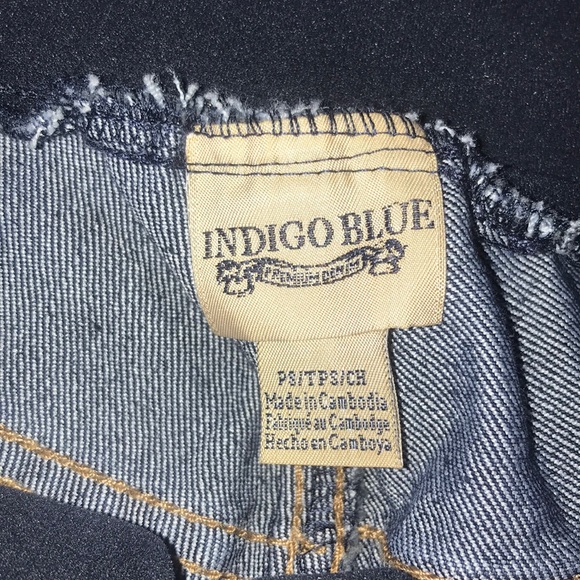 NWOT indigo blue maternity jeans size small petite - Picture 3 of 7